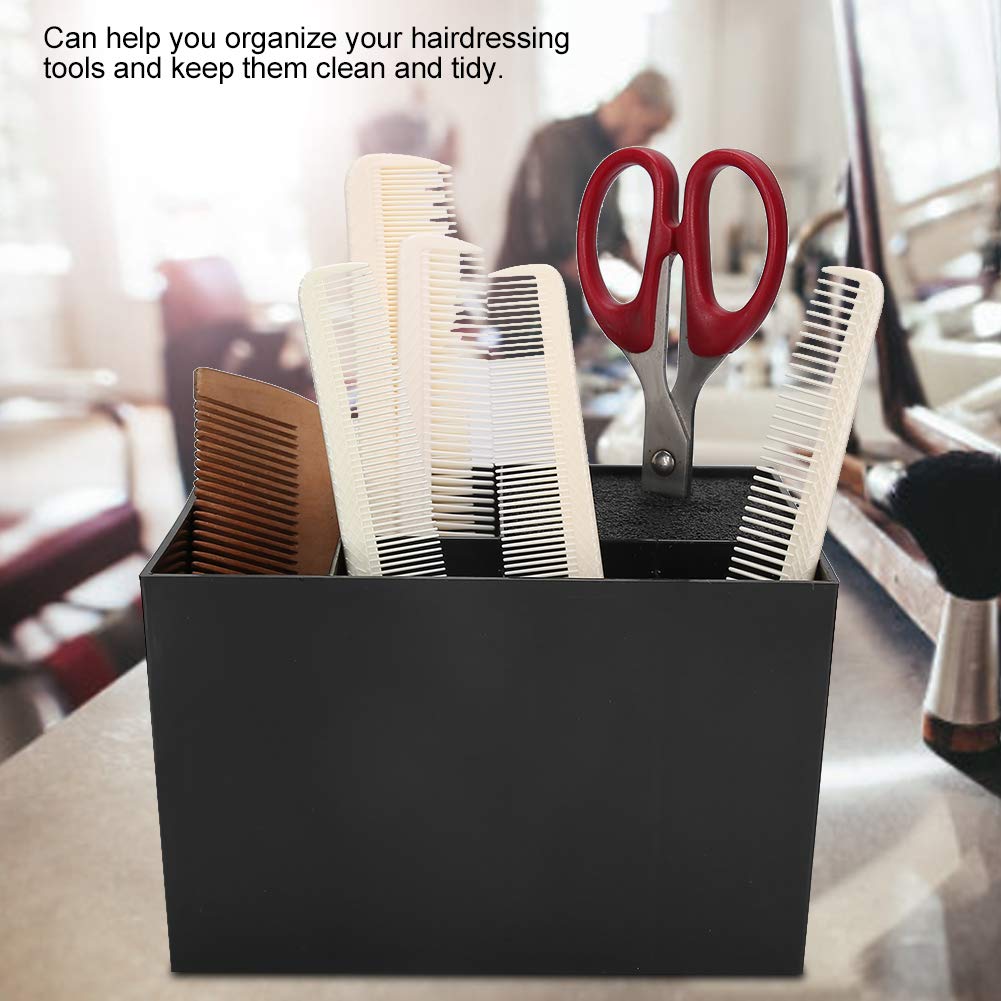 Barber Tools Holder, Comb Hair Brush Scissors Hairdressing Tool Storage Organizer for Barber Shop - Image 4