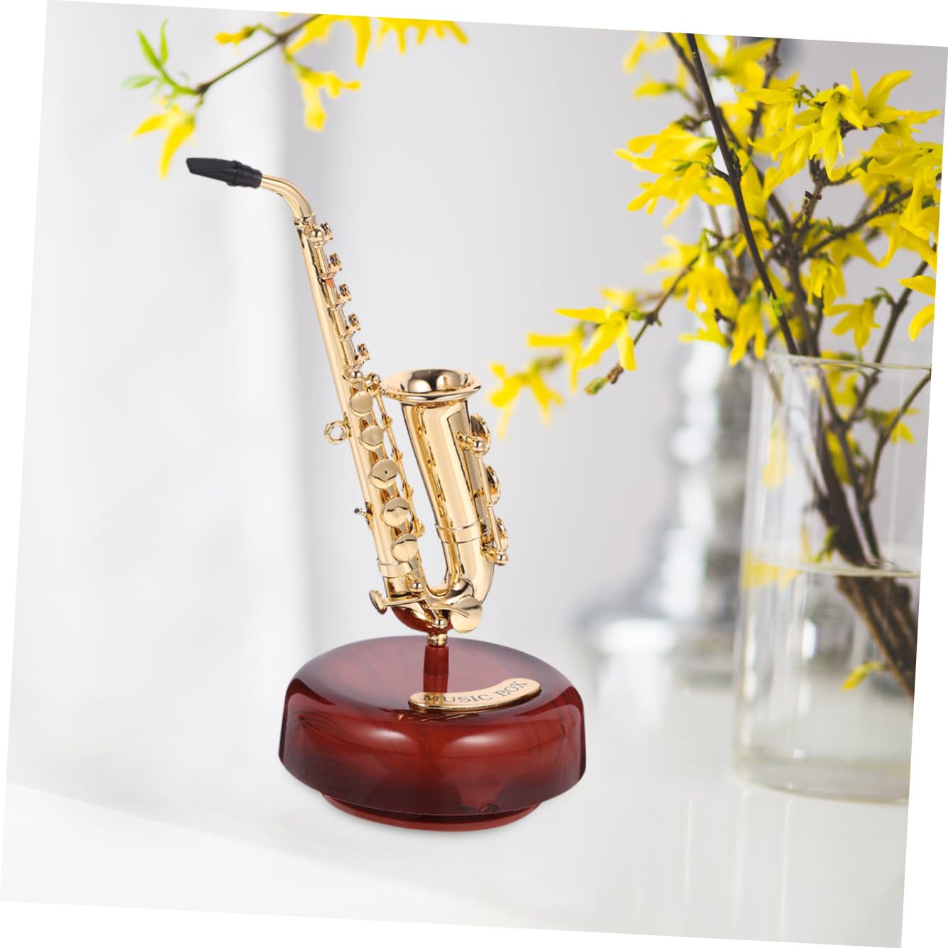 Alipis 5pezzi Carillon Musicale Manovella con Design Strumento Musicale Decorazione Unica per Compleanni e FESTIVITÀ Elegante Scultura da Tavolo per Casa e Ufficio