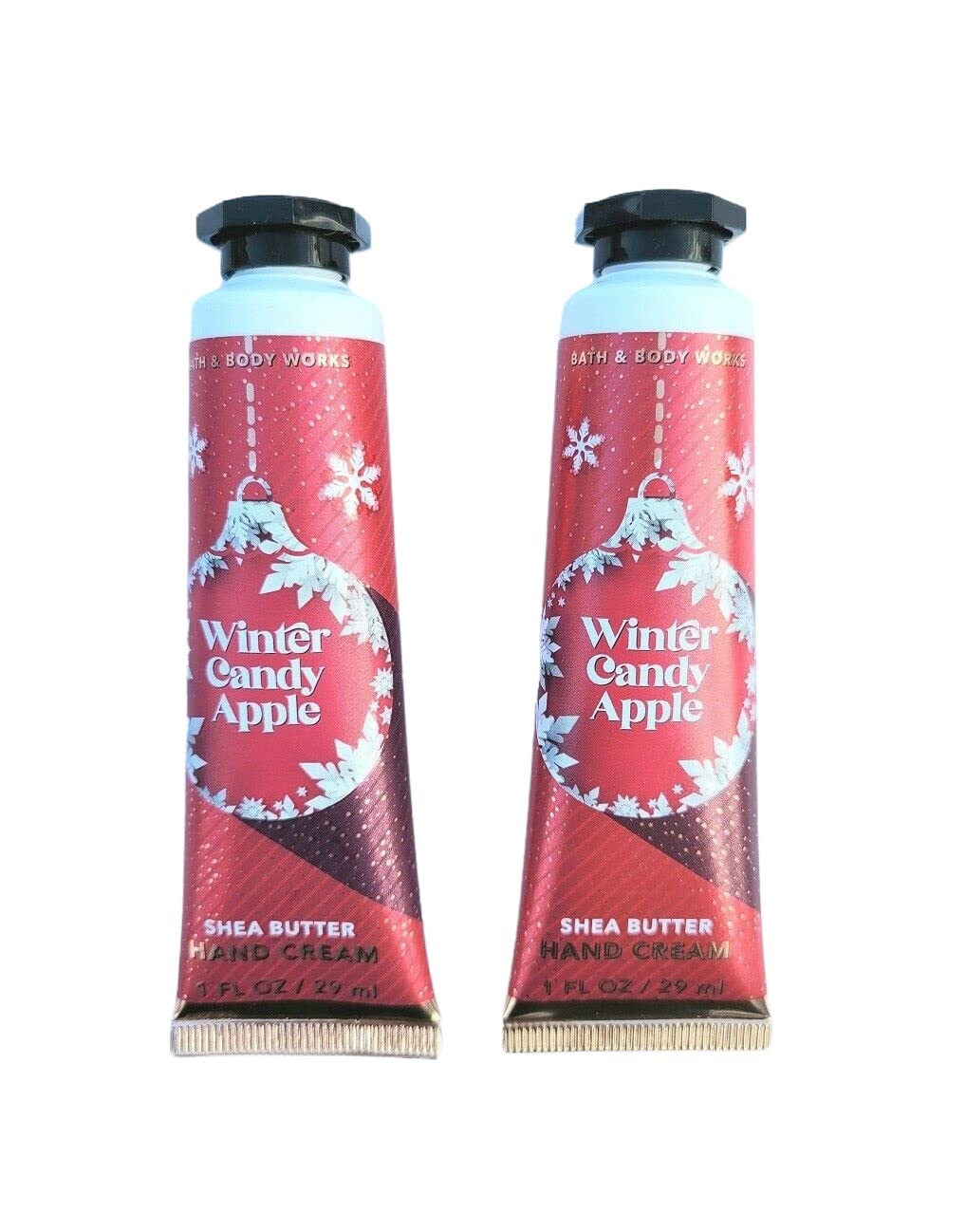 Shea Butter Hand Cream Travel Size1.0 Fluid Ounce, 2-Pack (Winter Candy Apple)