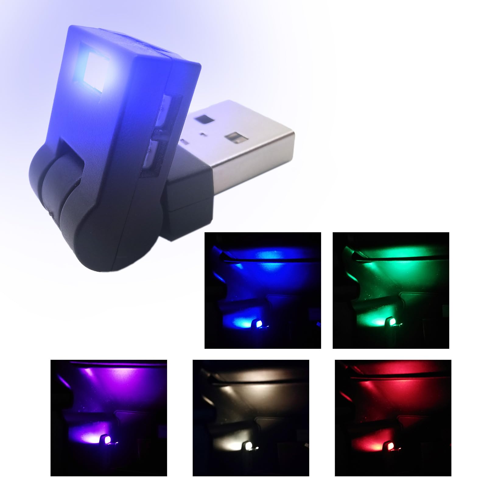 Luce LED USB 8 Colori Auto Interni Luce Luminosità Regolabile 5V Lampada per Tastiera Del Computer Portatile USB Illuminazione Interna per Veicoli