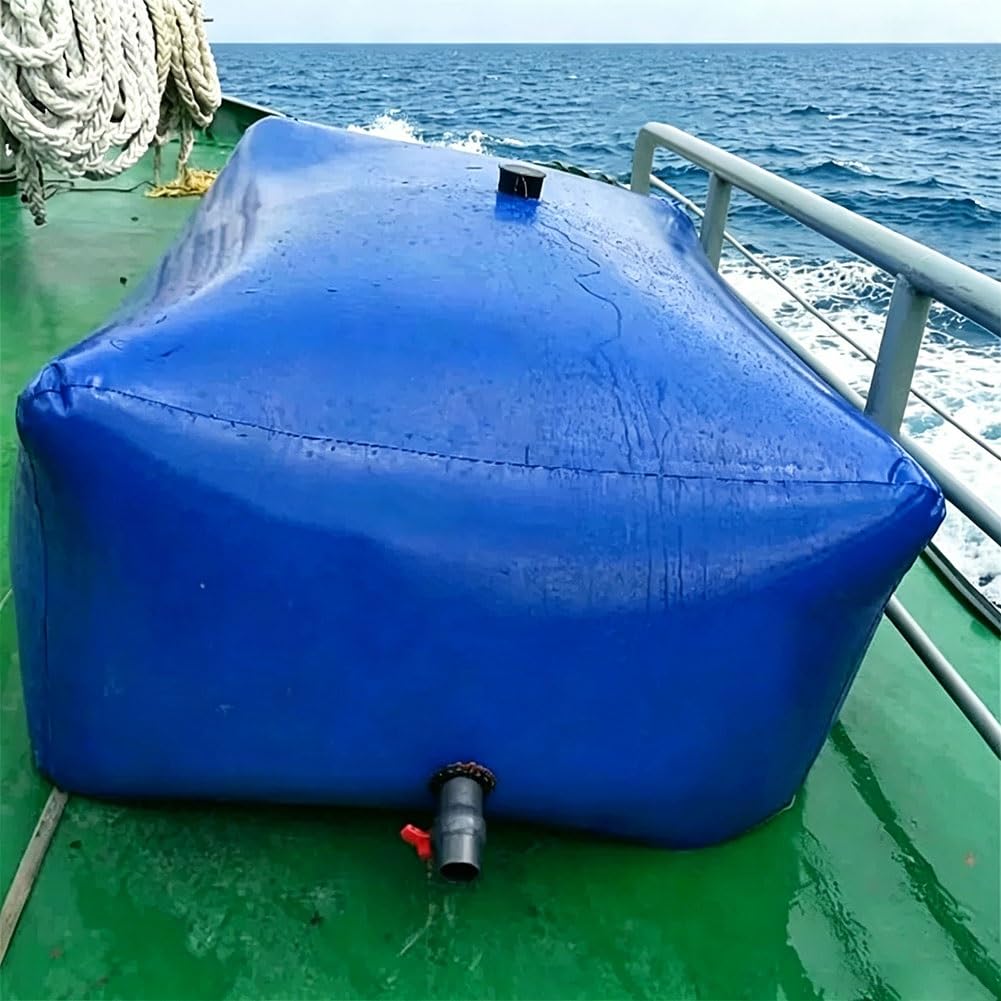 132-2641 Gallon Heavy Duty Water Bladder, Collapsible Portable Water Storage Container Bag, Large Capacity Soft Water Bag, for Camping RV, Drought Resistance, Fire Prevention(1.8x1.2x0.7m-1.5T-396Gal)