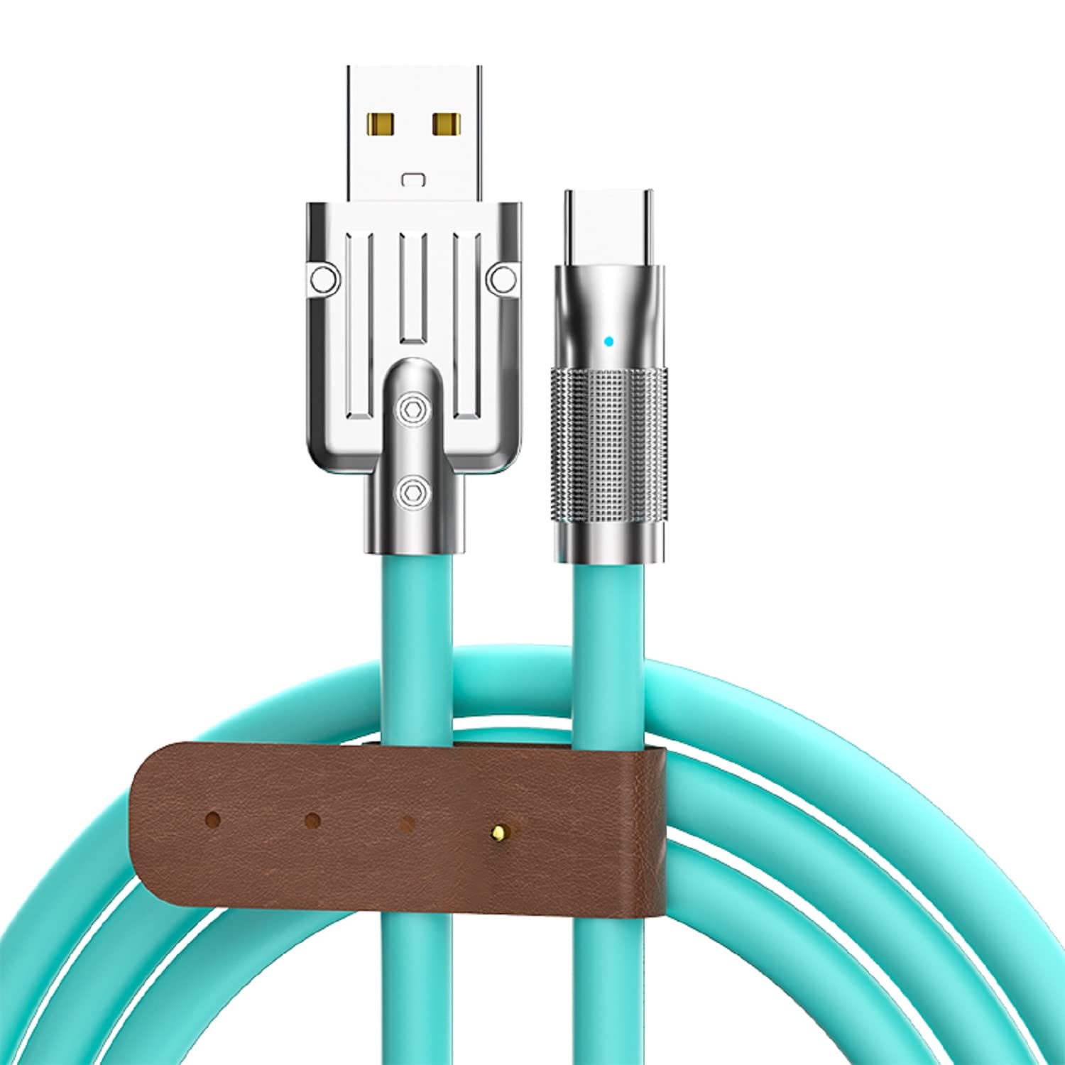 PeriPeri USB To Type C Zinc Alloy Liquid Silicone Charging Cable For Smartphones, Tablets, Laptops & Other Type C Devices 1M (Green) (B0C3ZPWX4F) Amazon Price History, Amazon Price Tracker