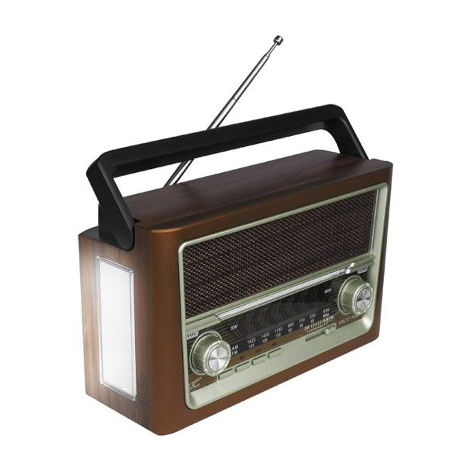 LTC Elma 118UBT Tragbares Radio mit Teleskopantenne und Bluetooth-Konnektivität, Retro-Radio, FM/AM/SW, USB