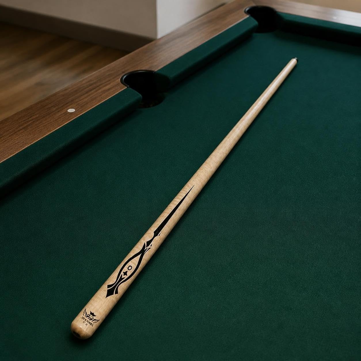 Jump-Cue Pool-Queue, teilig, Naturfarbe
