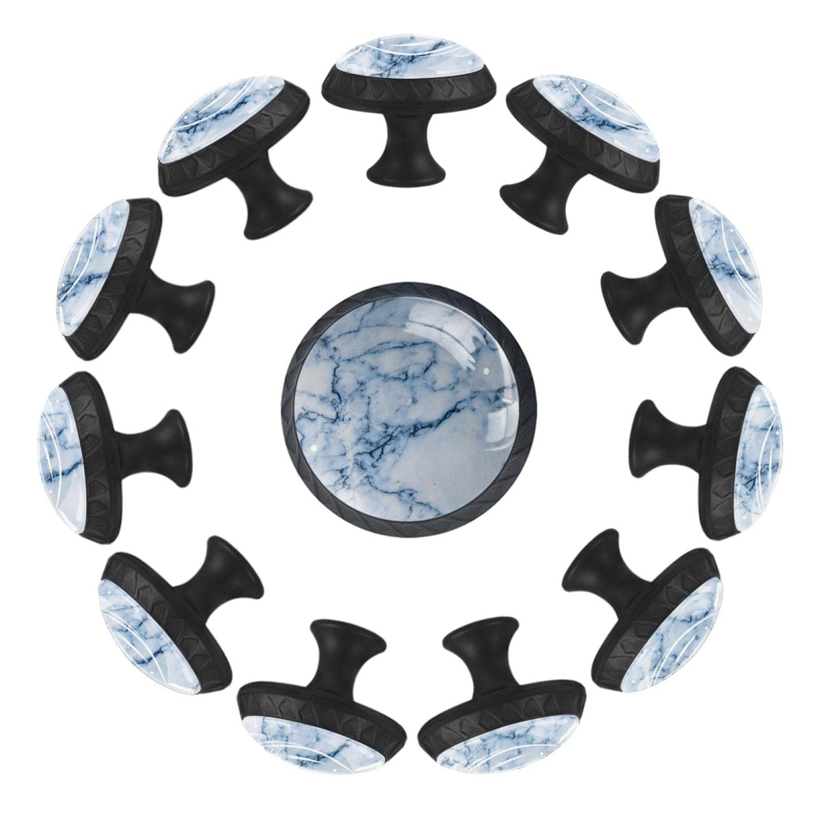 Boutons de tiroir en marbre bleu déco de chambre bébé et salle de jeux