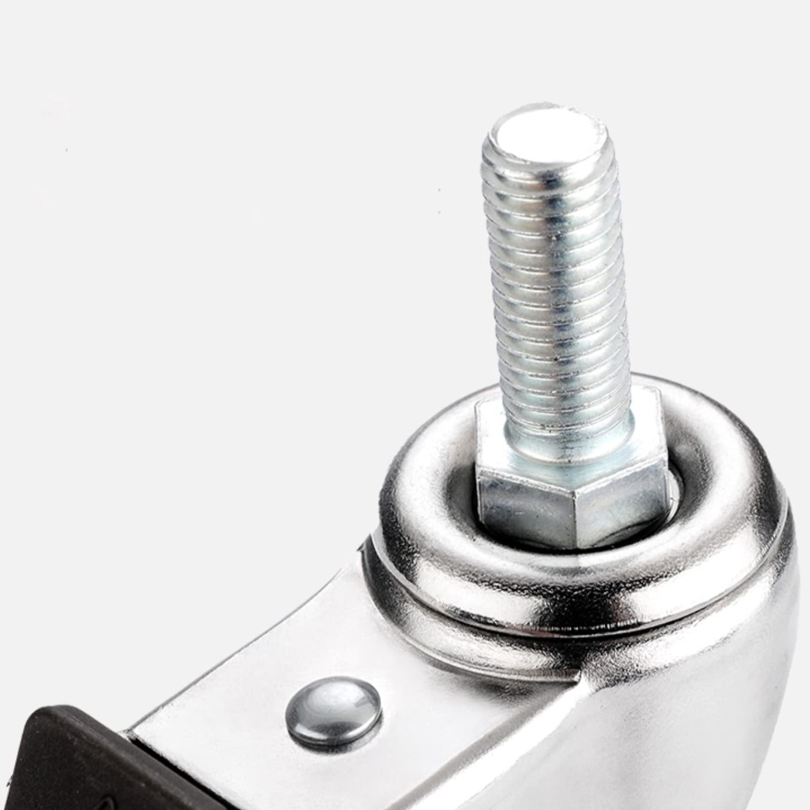 Meubelwielen set met 4 rubberen zwenkwielen voor zware doeleinden, vervanging van meubelwielen met remsloten, voor mechanische apparaten, totale capaciteit 400 kg
