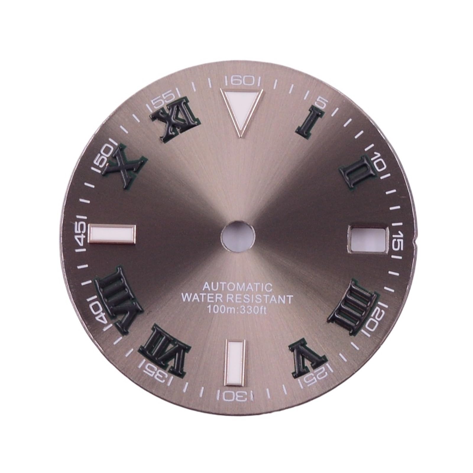 1szt 29MM Zielona świecąca tarcza zegarka w skali rzymskiej Pasuje do części ruchu NH35 NH36(E)