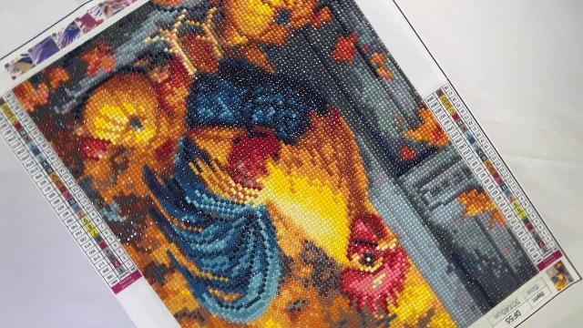 Big-eyed Chicken Diamond Painting Kit For Adults - 5D Full Drill, 13.8x13.8in, DIY Art