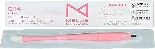 Vista 27 de M Ellie's Signature - Bolígrafo microblading para cejas (paquete de 10) – Bolígrafo de microblading desechable con hoja esterilizada, agarre de goma