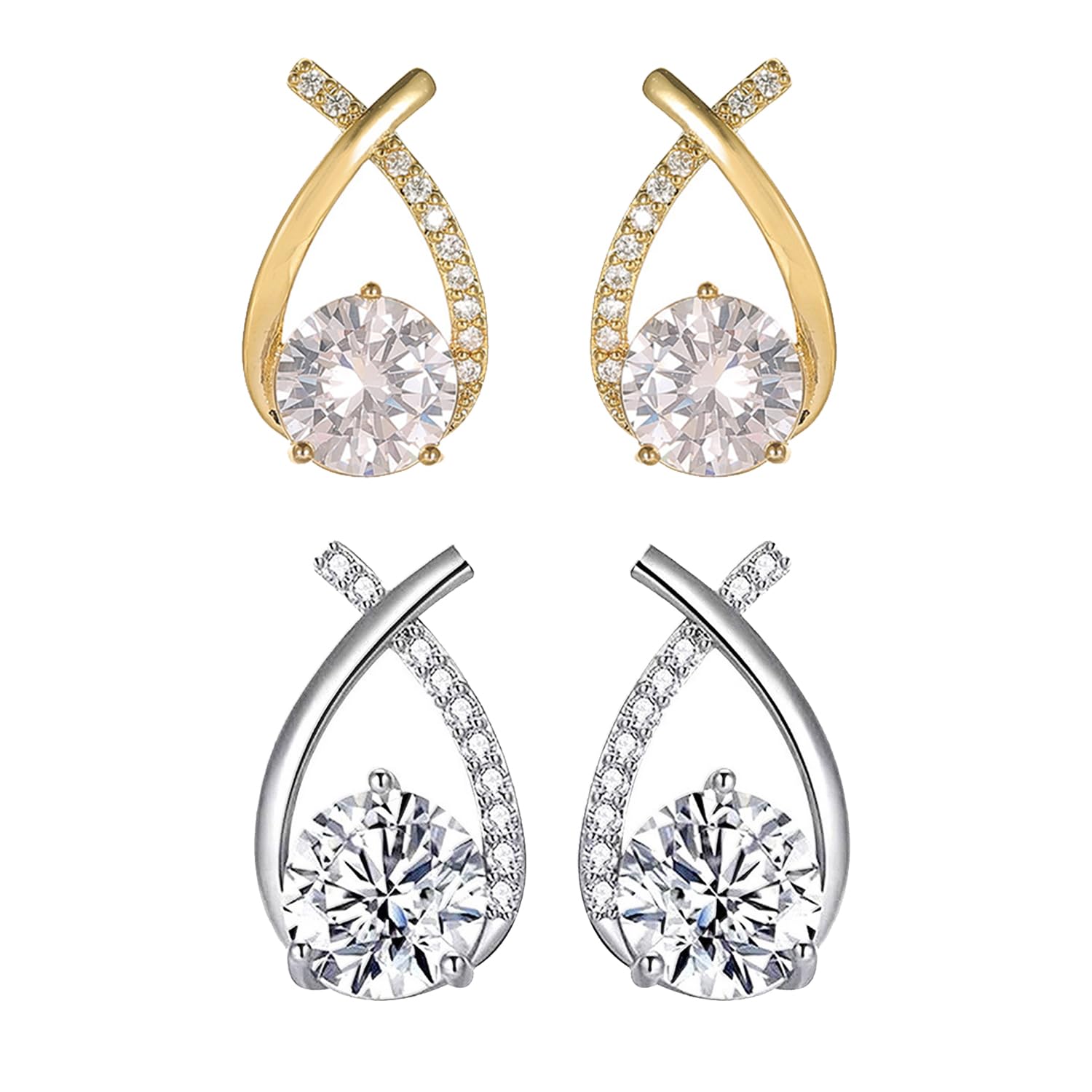 MIFYNNHalolux Lymphvity Germanium Earrings for Women Atheniz Lymphatic Earrings Halolux Lymphatic Germanium Earrings CZ Zircon Earrings Lymphatic Drainage Earrings for Women