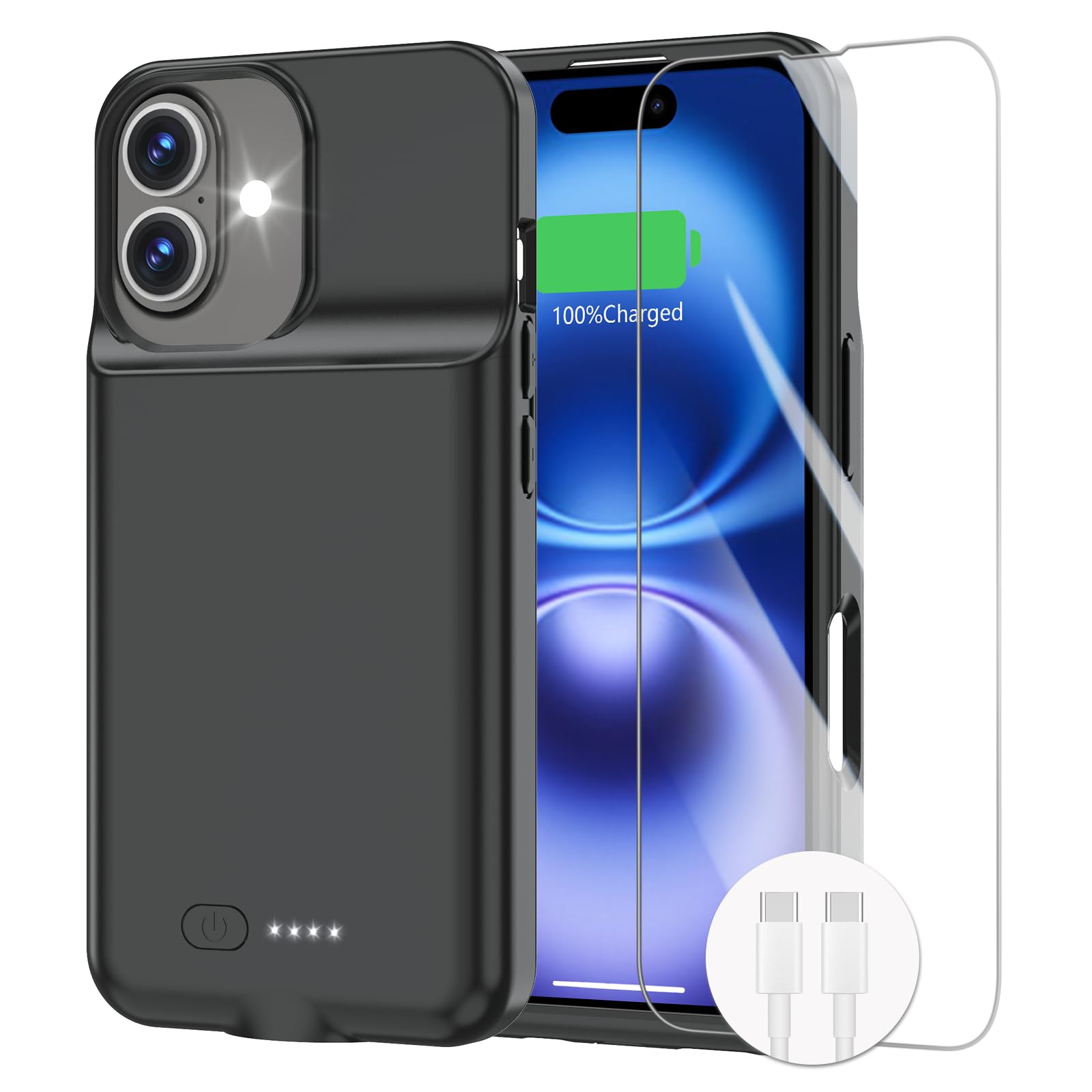 Juice Box Battery Case for iPhone 16 Plus, 8500mAh Ultra-Slim