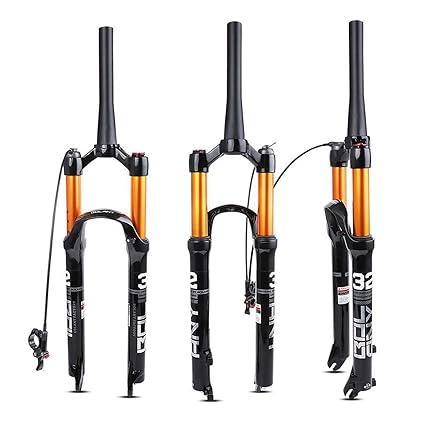 OFKLADE 26/27.5/29'' MTB Bike Suspension Fork Remote Lockout Fork Tapered 29 inch