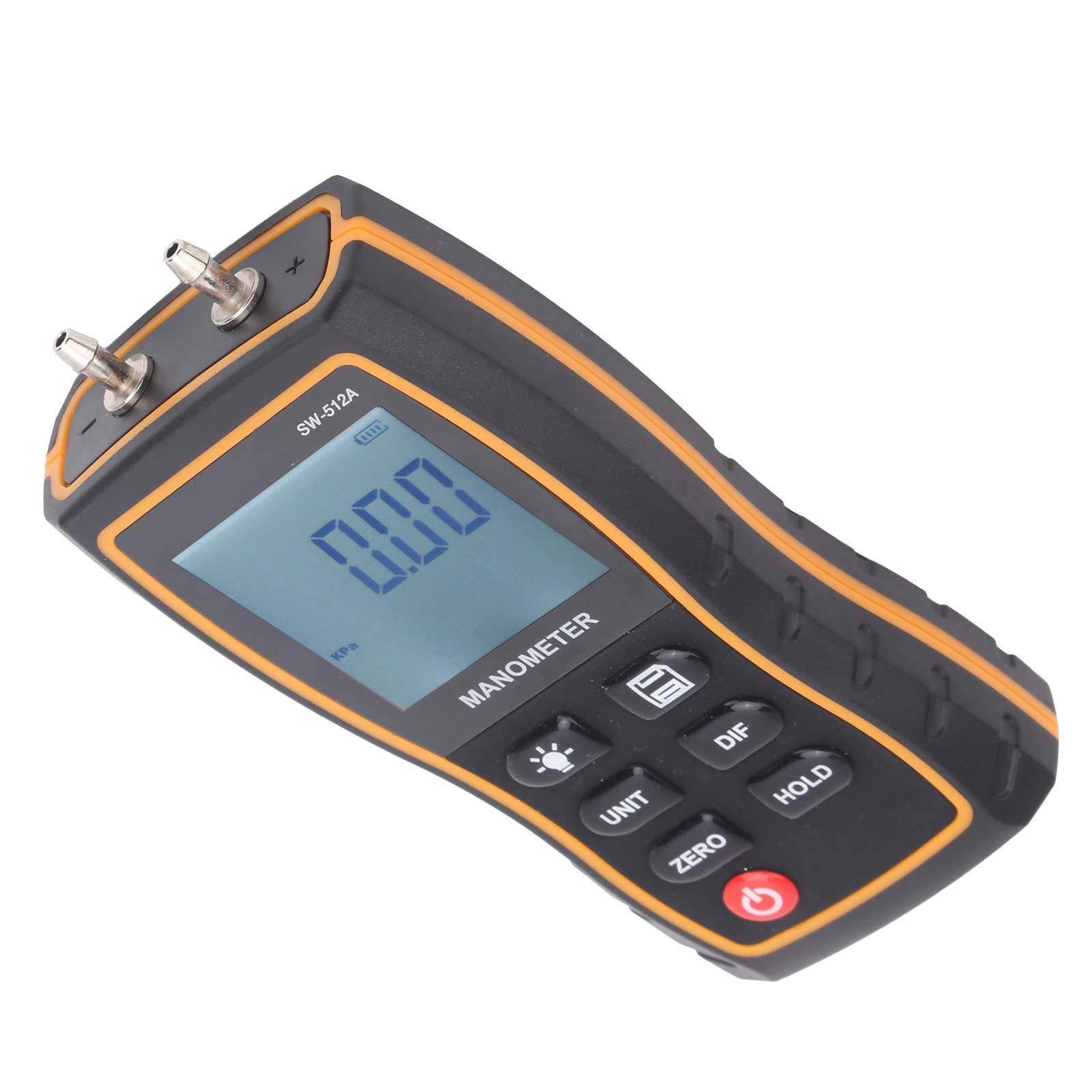 SW-512A Air Pressure Gauge, Portable HVAC Digital Differential Pressure Monitor