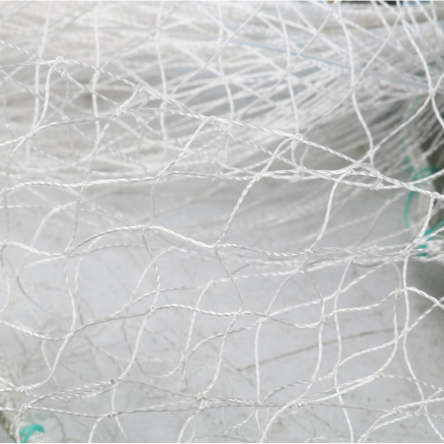 HYDDNice Hand Throw Fishing Cast Net 4ft/6ft/8ft/10ft/12ft Radius Saltwater Fishing Net for Bait Trap Fish