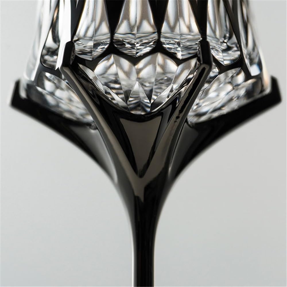 Flûtes à champagne Flûte à champagne sur pied en cristal, lot de 2 verres à champagne noirs, capacité de 150 ml for fiançailles et mariage Verres à champagne