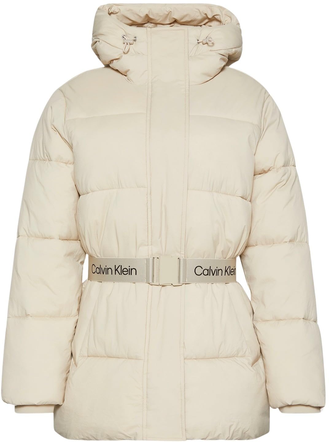 Calvin Klein Donna Piumino Belted Midweight con Cintura in Vita