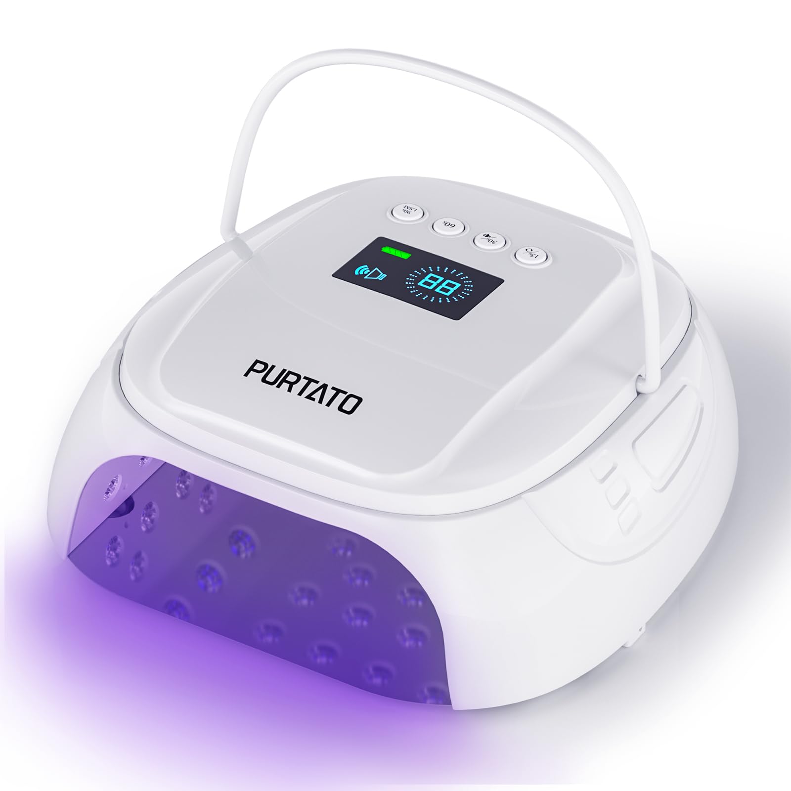 Purtato 126W Cordless UV Nail Lamp