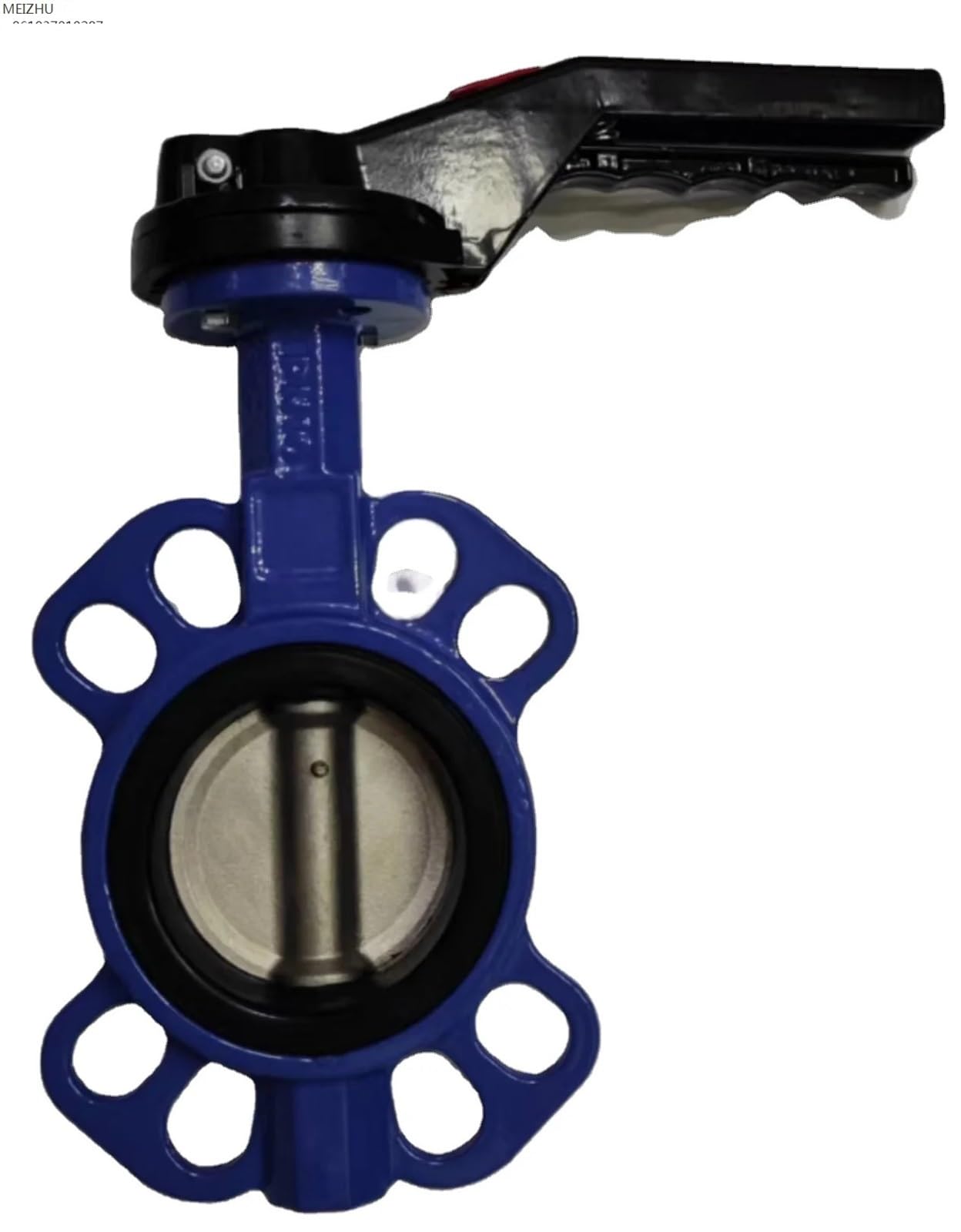 Vanne Papillon à poignée de Serrage, matériau de l'eau, vanne Manuelle en Alliage d'aluminium, vanne à Bille Manuelle 3 Voies 6mm en Acier Inoxydable CF8