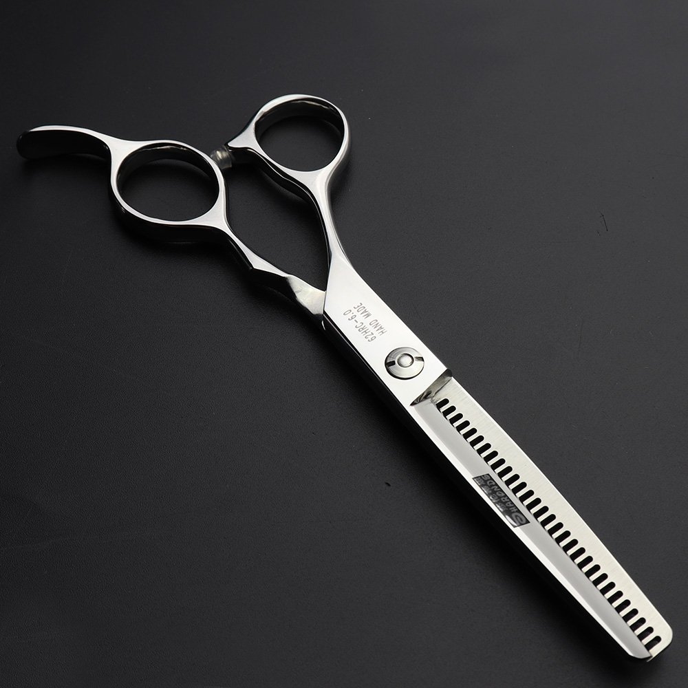Peluquería profesional de 6 pulgadas a la izquierda tijeras de peluquería | acero inoxidable 440C,diseño ergonómico,sin fatiga tras horas de uso