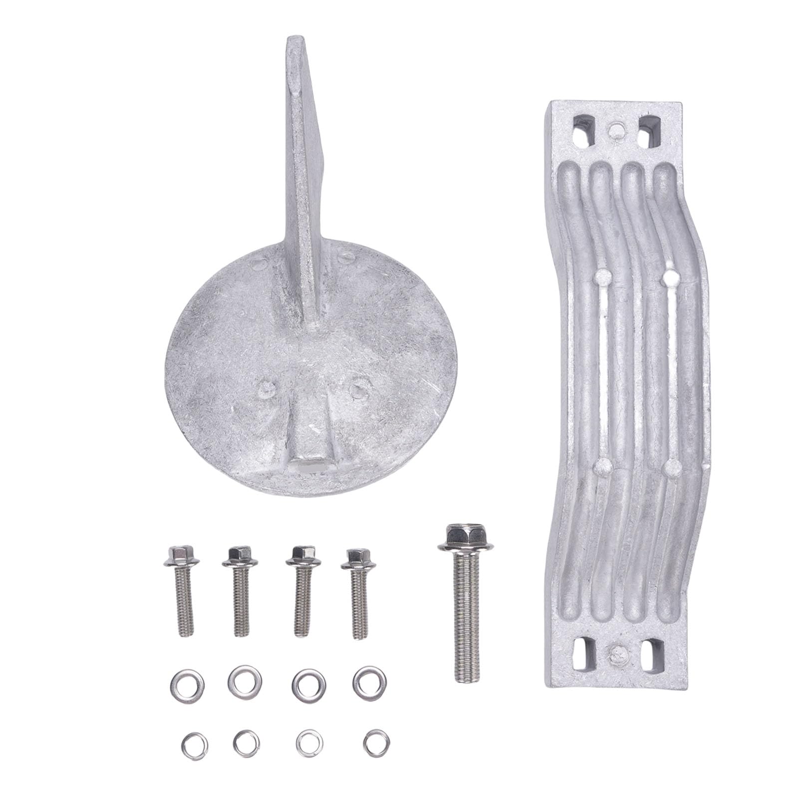 Rosvola Kit Anodo in Alluminio con Protezione Superiore per Motori Fuoribordo da 150-225, Parti di Manutenzione Essenziali per Uso Marino