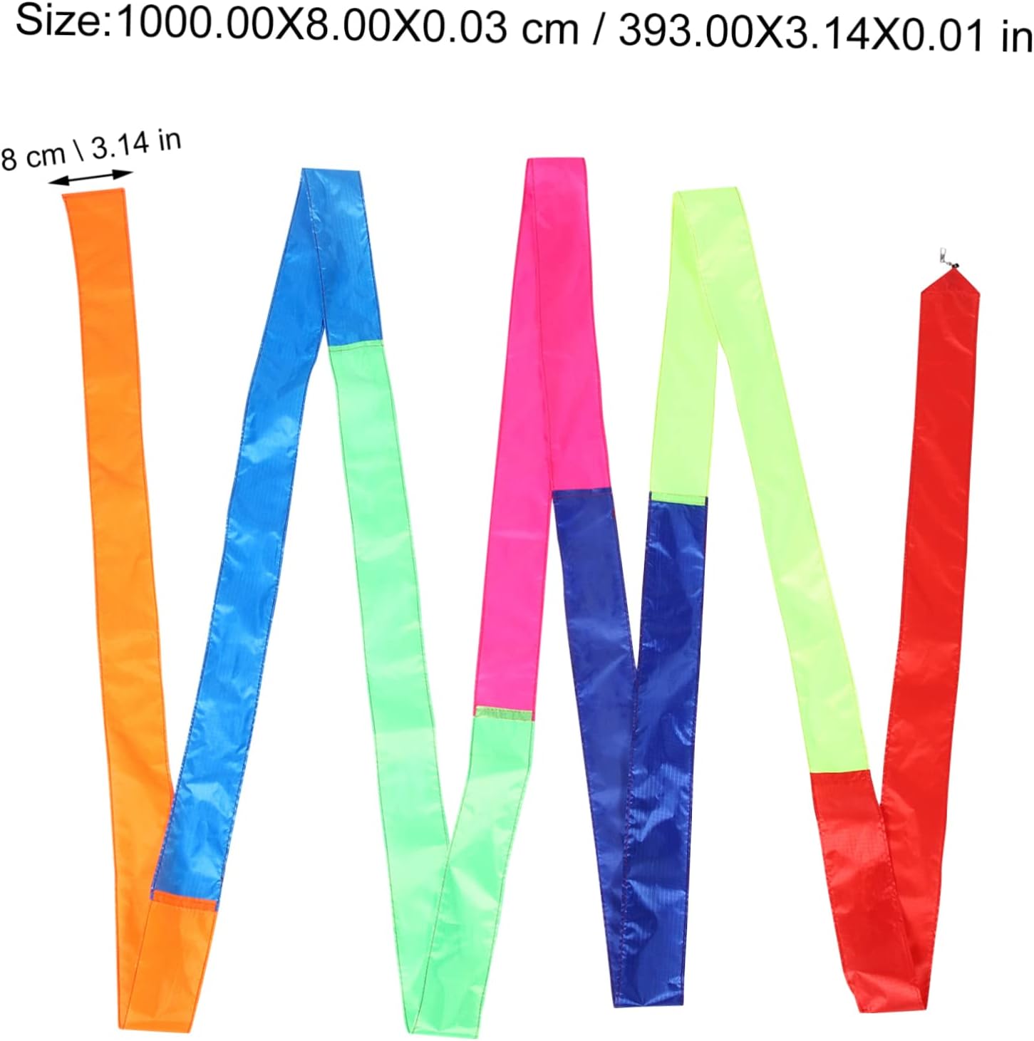 Milisten Rainbow Kite Tail 2Pcs Nylon Cloth Streamers for Outdoor Flying image 2