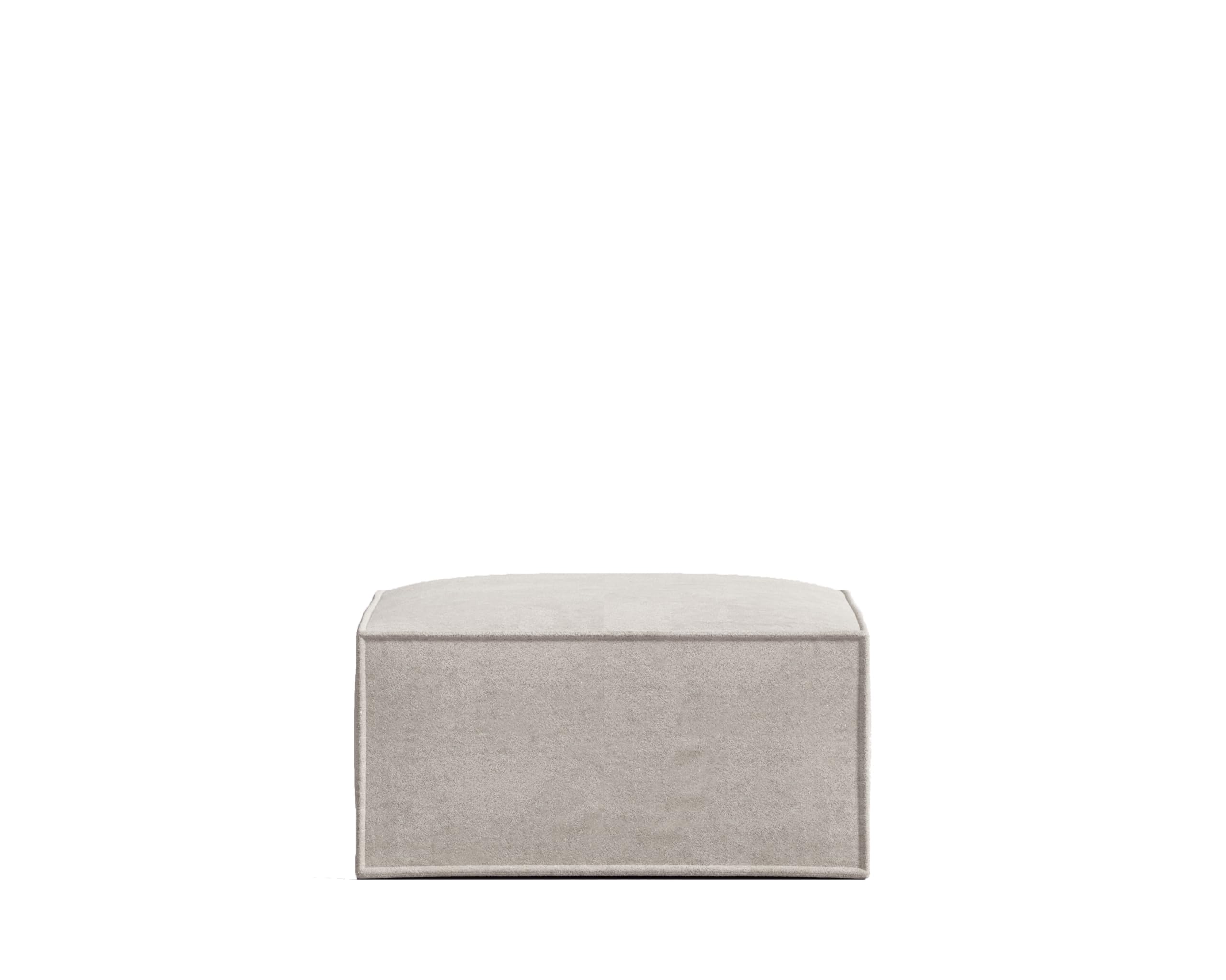 ROVE LAB M1 Ottoman - Pet Friendly Ottomans for Living Room, Sustainable, One Person Assembly, High Density Foam, Foot Rest (Helium Cloud)