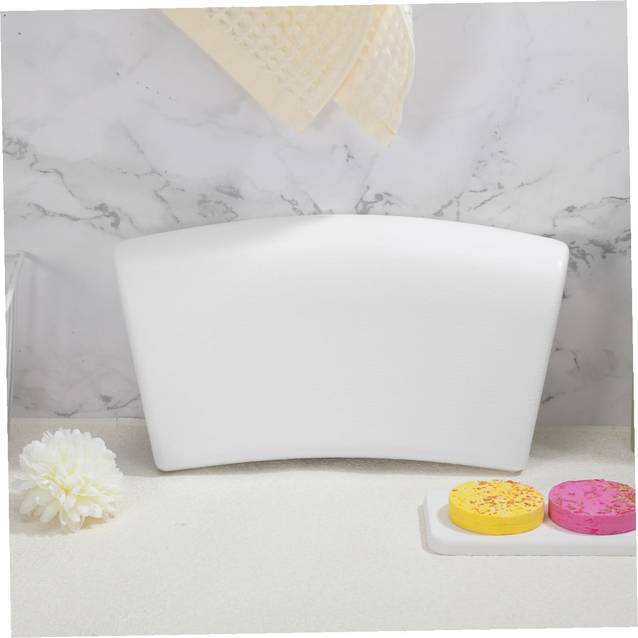 1pieza Almohada para Bañera Cojín para Relajar Cuello y Cabeza para Baños Casa SPA o Material y Color