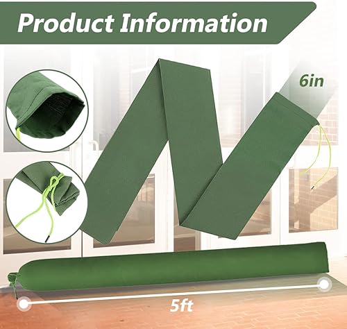 Miniatura 6 de 4 bolsas de arena para inundaciones con pala, bolsas de arena de lona larga gruesa de 6 x 6 pulgadas, barrera de agua con banda elástica, bolsas de