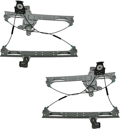 Miniatura 75 de TRQ Juego de elevalunas eléctrico trasero compatible con Volkswagen Golf 1999-2006 Jetta VW1550102 VW1551102 1999-2005