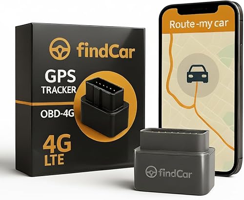 GPS Tracker OBD-4G - Rastreador GPS para vehículos Ubicación en tiempo real y antirrobo Conexión enchufable Seguimiento de flota y coche familiar