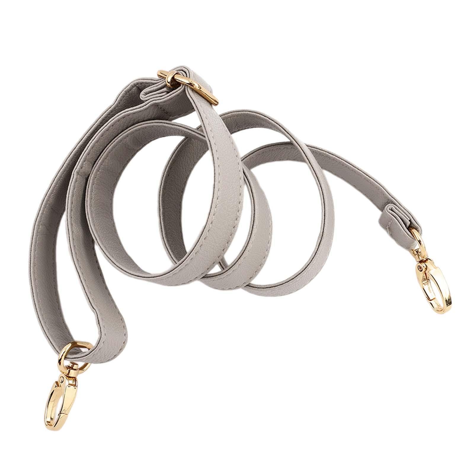 Leather Bag Strap Detachable Trendy Shoulder Strap for Clutch Handbag Wallet Gray|Handbag Accessories-image-41