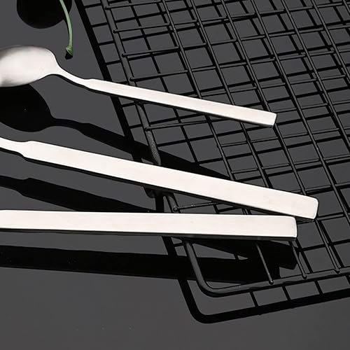 Miniatura 6 de Juego de cubiertos de acero inoxidable 304 de 24 piezas de alta calidad, juego de cubiertos martillados para 6, juego de cubiertos con acabado mate,