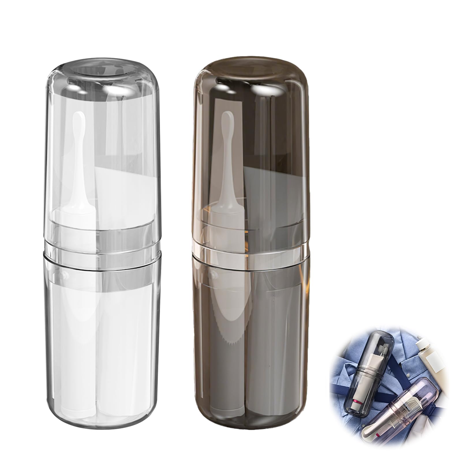 Toothbrush Travel Case?Portable Travel Toothbrush Holder?Place Small Items Such as Toothbrushes and Toothpaste, Suitable for Travel, Business Trips, School Camping ? (2)