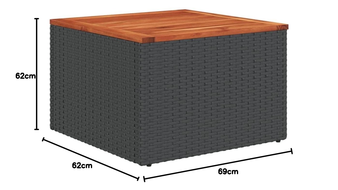 Festnight Balkon Lounge Klein mit Stauraum Balkon Sofa Rattan Sofa Gartenlounge Rattansofa Gartensofa Ecksofa Lounge Sofa Outdoor Polyrattan Balkonmöbel Couch Gartenmöbel Ecklounge