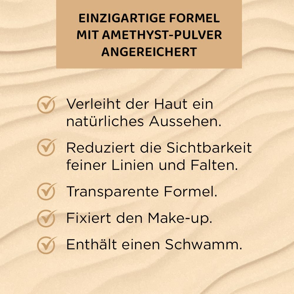 Eveline Cosmetics Puder utrwalający z ametystowym pyłkiem