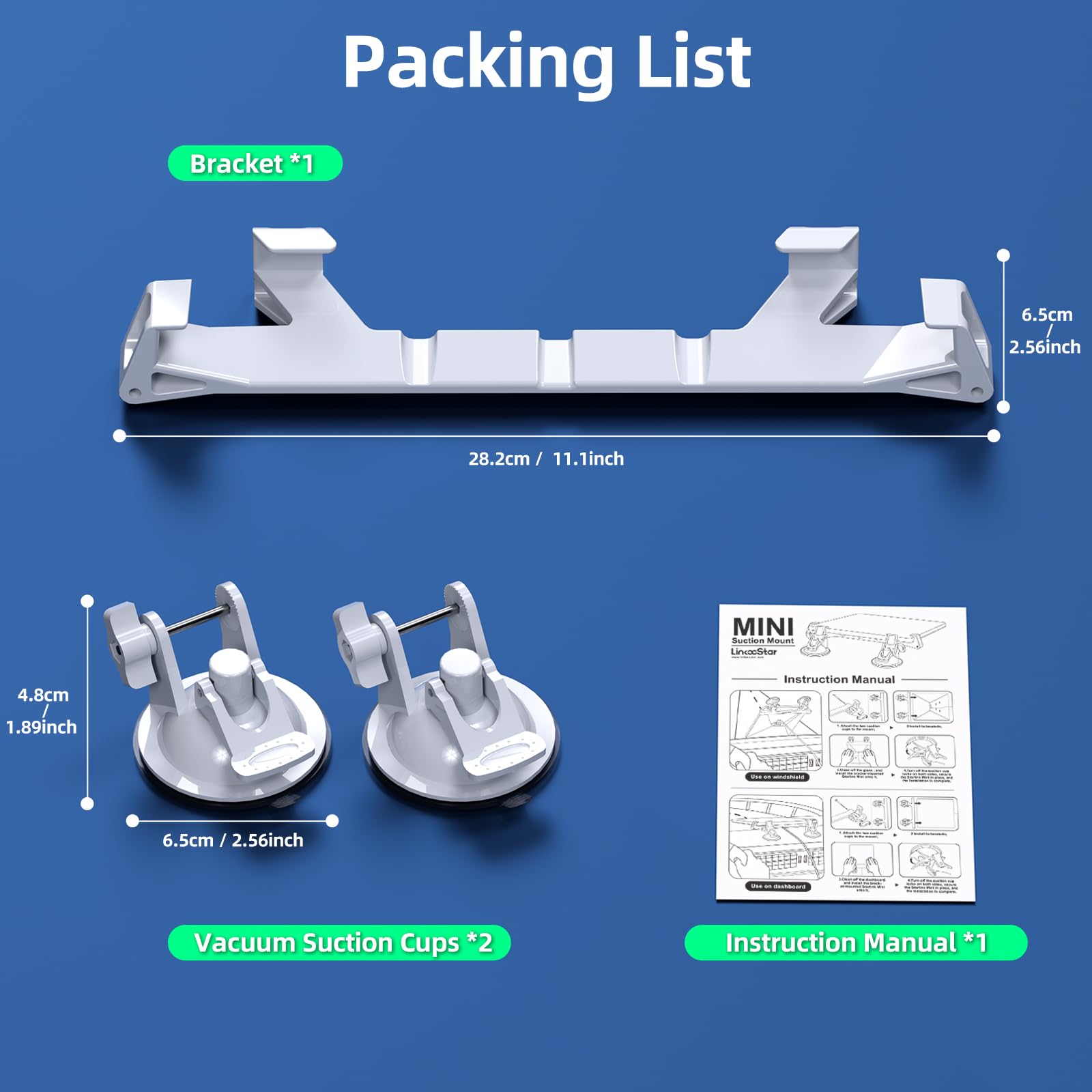 Pour Starlink Mini Mount Avec Ventouses Pour Tableau De Bord