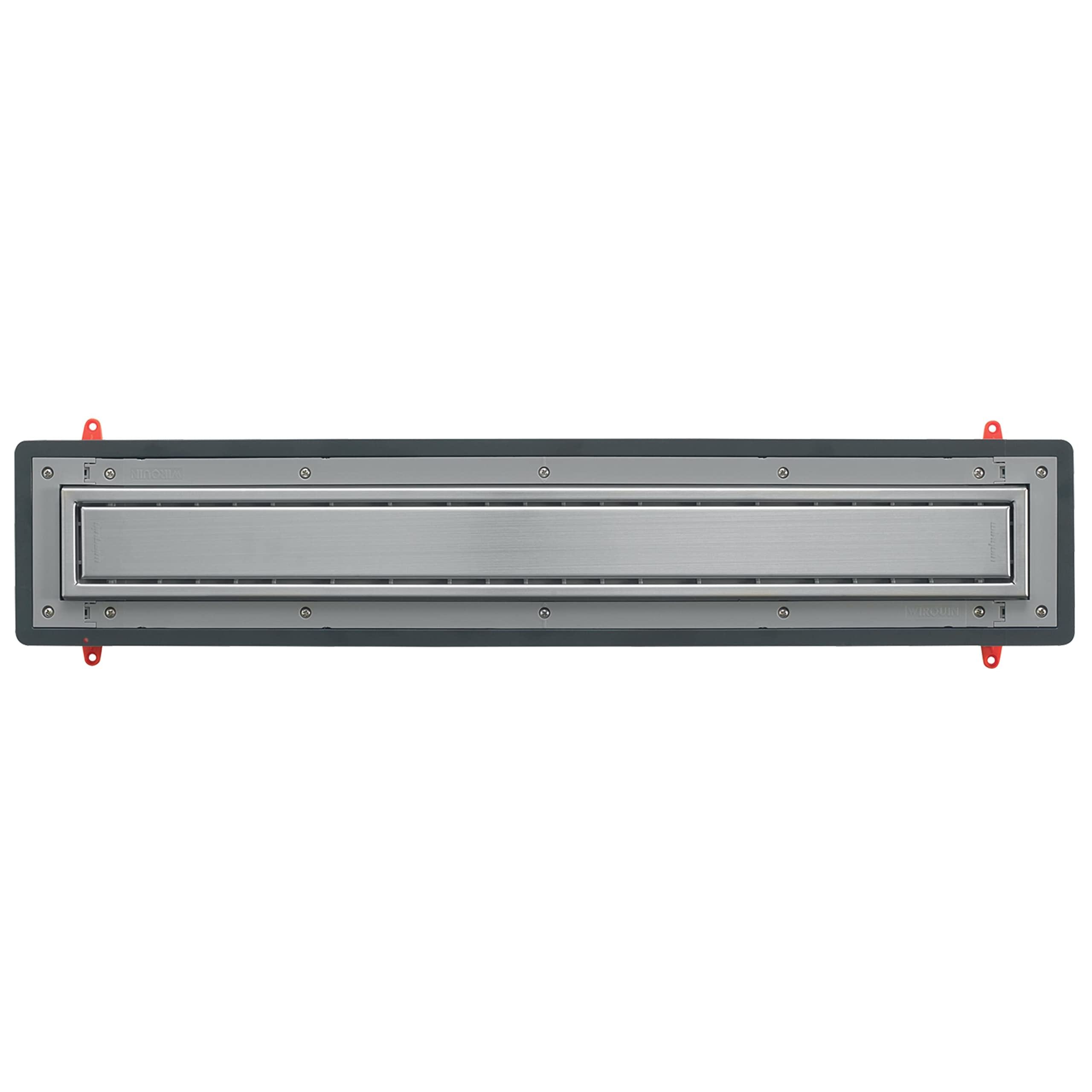 Wirquin 30723958 Caniveau de Douche Venisio Expert Chromé 80 cm | Grille inox brossé, débit 79 L/min, installation facile, anti-odeurs, entretien facile, goulotte monobloc siphonée