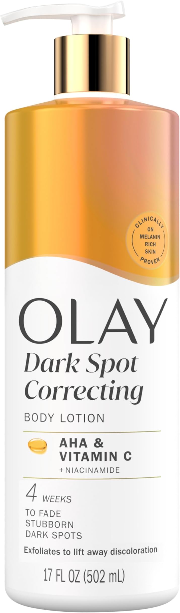 Olay Body Lotion for Women, Tone Enhancing with AHA Serum, Visibly Reduce Discolored Skin, 24hr Moisture & Hydration, Fast Absorbing Formula, Vitamin B3 Complex, For All Skin Types, 17 fl oz