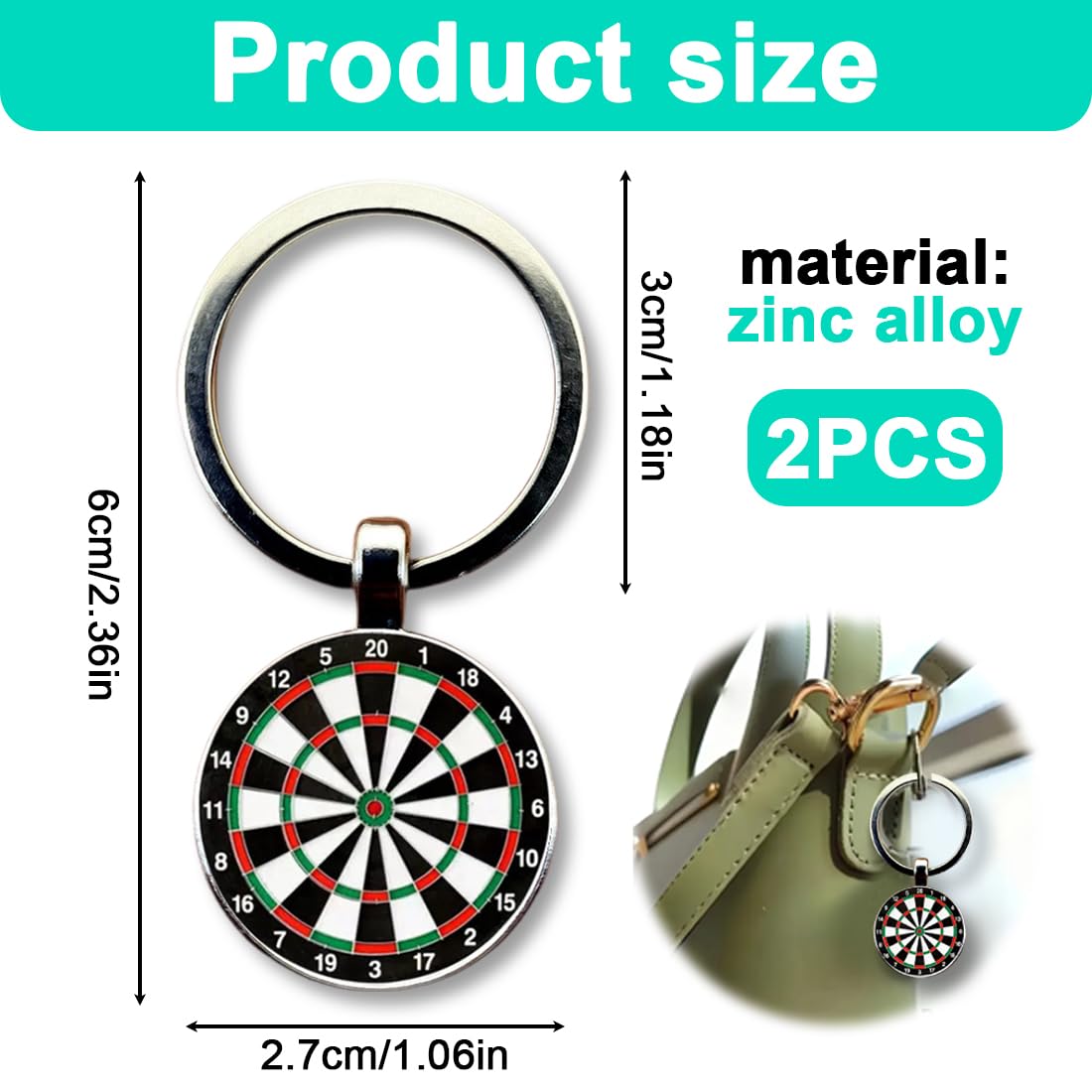 Portachiavi Darts Regali Uomo Freccette Accessorio Decorazione