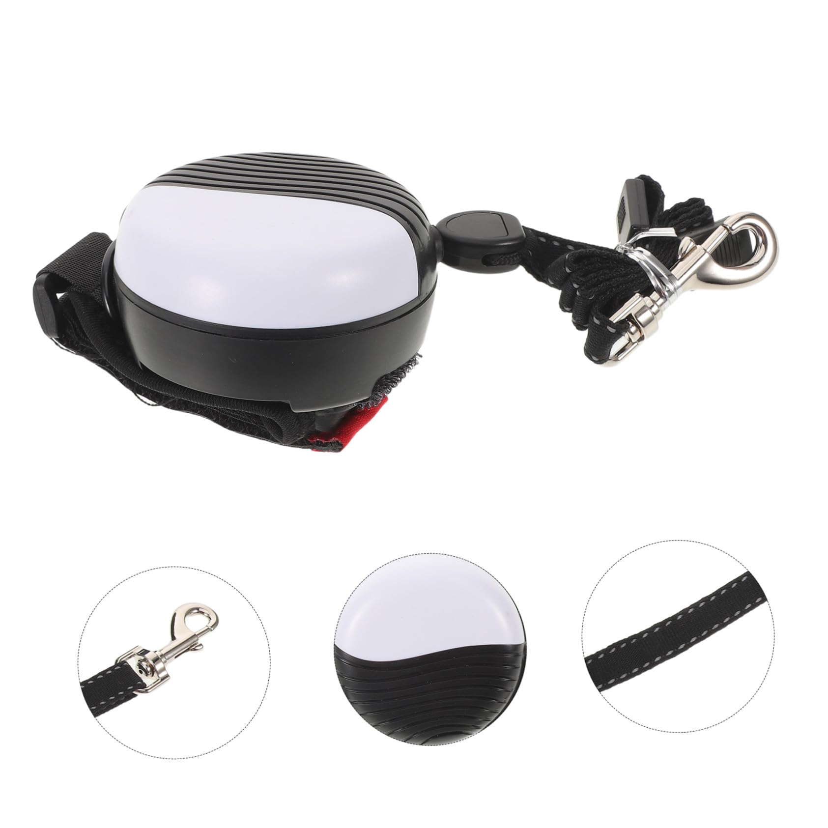 Hohopeti Correa Retráctil Automática para Perros Correa de Muñeca, Extensible 3 M, Material Abs Resistente a Mordeduras, para Perros Pequeños, Medianos y Grandes, Paseo Manos Libres, Uso