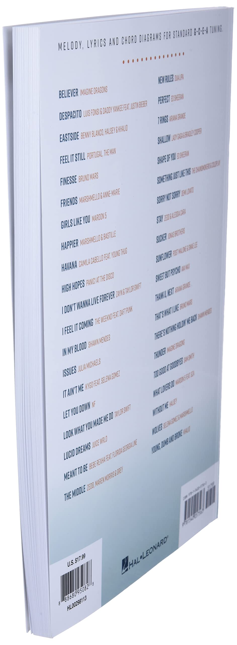 40 Most Streamed Songs for Ukulele Sheet Music | Pop Songbook for Beginners and Players | Easy Ukulele Arrangements with Lyrics and Chords | Modern Hits Music Book for Adults and Teens - Image 4