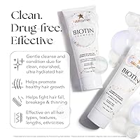 Vista 2 de HAIRtamin Champú de biotina: ayuda a apoyar el cabello más fuerte, más largo y de aspecto más grueso con champú sin sulfato, hidratante y rico