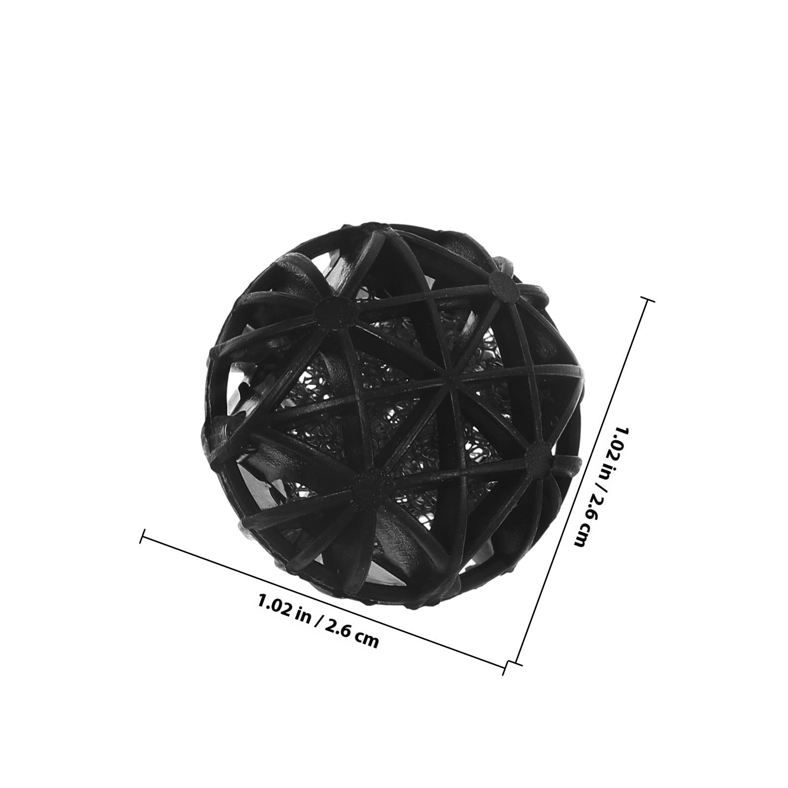 ibasenice 200 Sfere biologiche in plastica per Acquario: 2,5 cm (1 Pollice) per la filtrazione Biologica, Ideali per acquari, laghetti per Koi e filtri a Cartuccia.