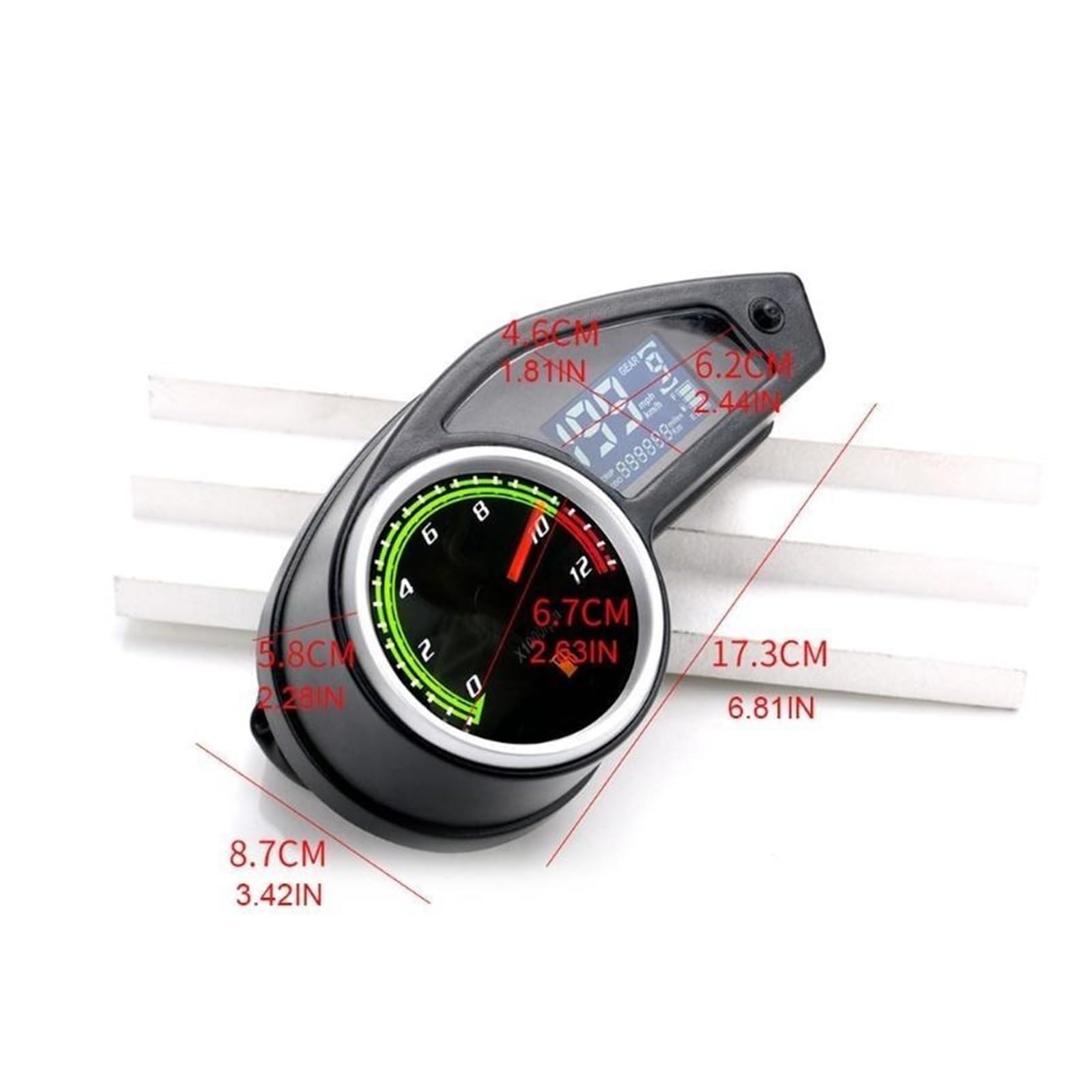 Strumento Per Moto Antiusura Termometro Universale Per Acqua Tachimetro Digitale Accessori Per Moto Indicatore