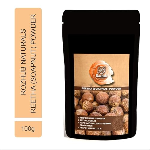 Miniatura 2 de Naturals 100% orgánico puro y natural sin espinillas, piel clara, cabello sedoso, 3.53 onzas (polvo Reetha)