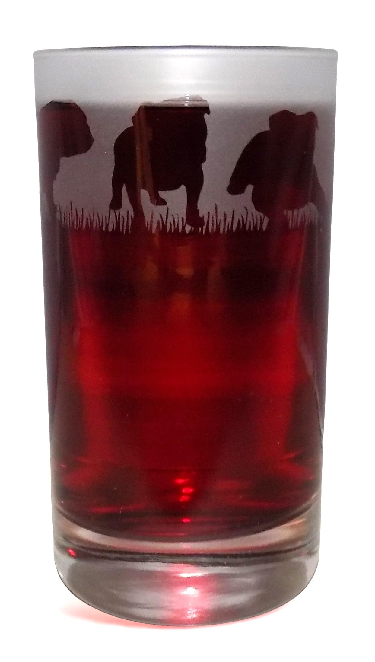 British Bulldog Hand Etched Highball Tumbler — image 1