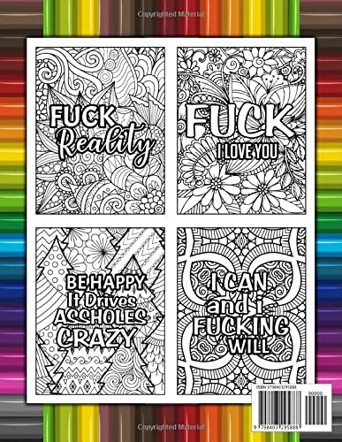 Fuck This Shit Swear Word Coloring Book: Motivational Swear Words Coloring Book - Adult Curse Words And Insults - Best Gift For Women And Men Stress Relief And Relaxation - Image 2