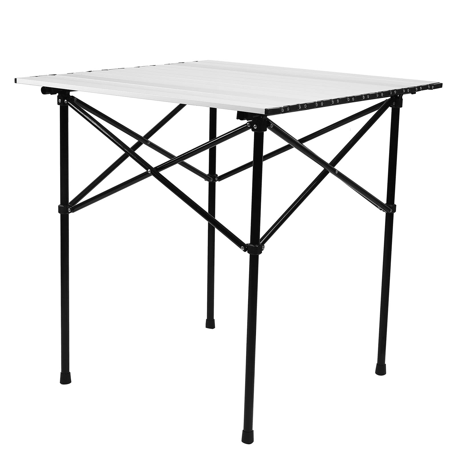 Mesa de camping de aluminio de alta durabilidad y diseño ligero plegable con funda