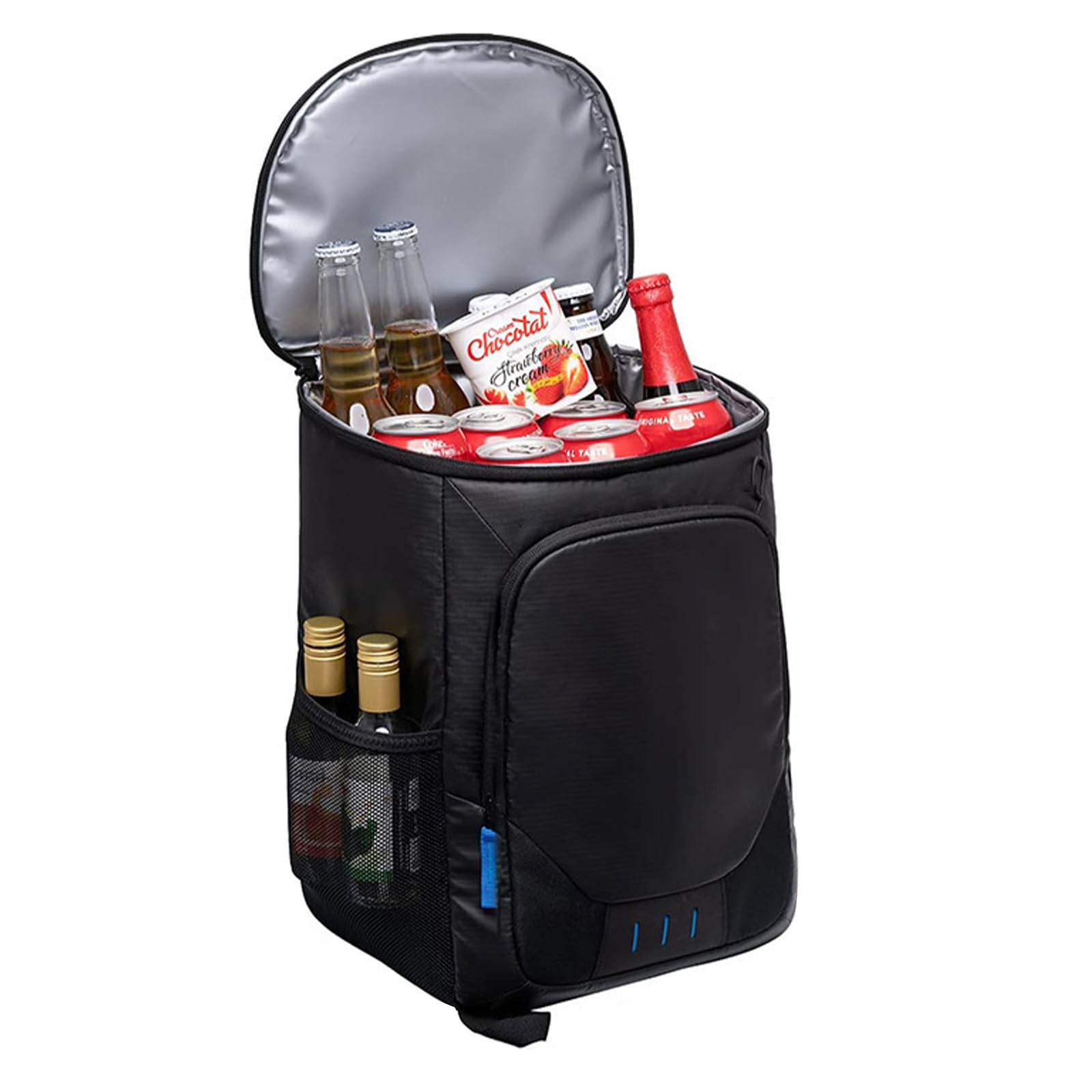 Backpack Cooler for 30 Can, Insulated Leakproof Waterproof Cooler Bag with Double Deck Design, Lightweight Portable Cooler Backpack for Beach, Camping, Travel, Picnic & Lunch