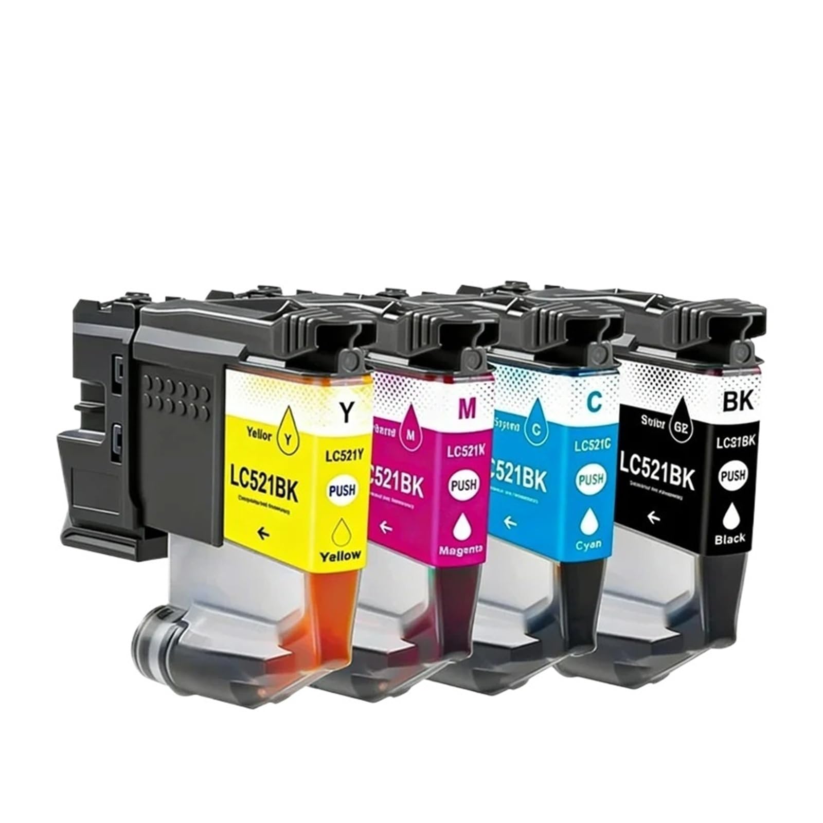 Cartucce d'inchiostro LC521 compatibili con Brother DCP-J1260W J1310DW
